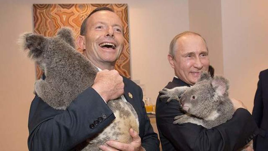 Tony Abbot y Vladimir Putin