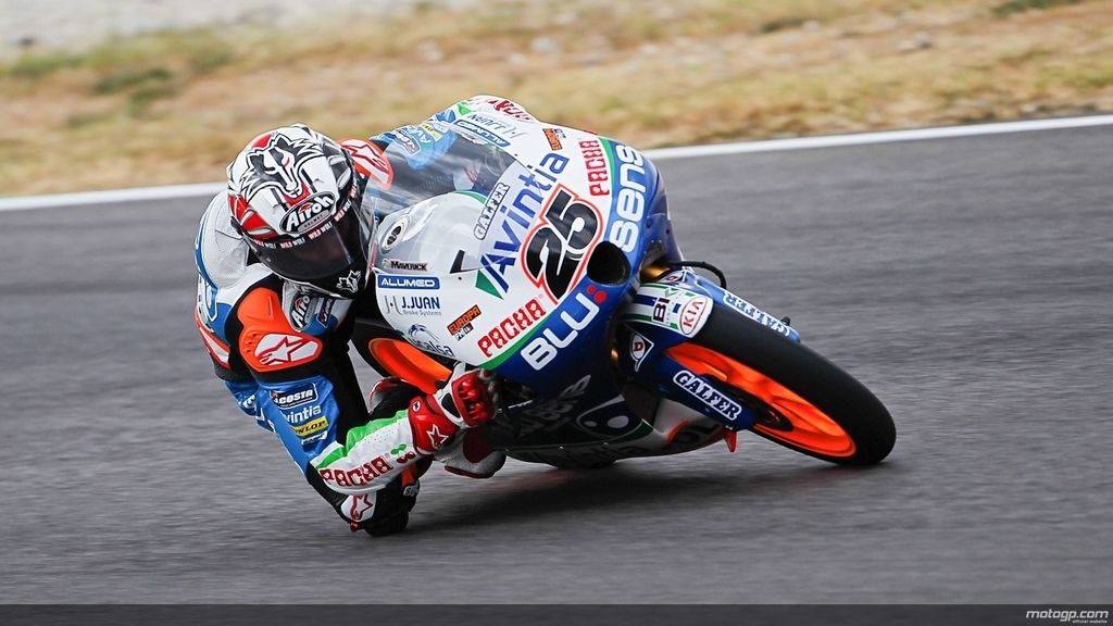 Maverick Viñales rodando durante los primeros libres del GP de Indianápolis