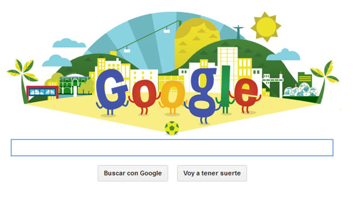 Google doodle mundial de fútbol, Brasil 2014