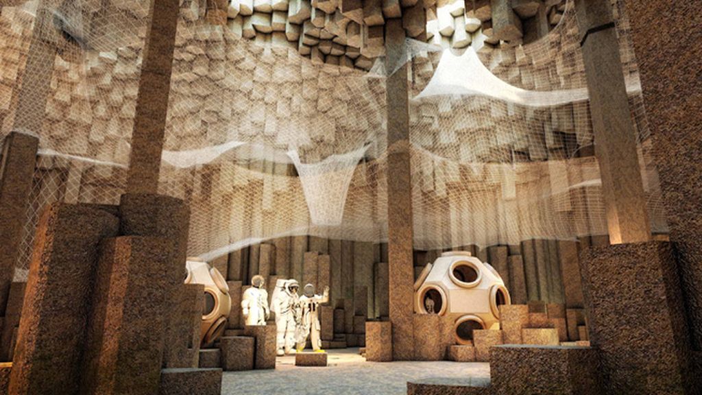 Máquinas que usarían energía solar para construir casas