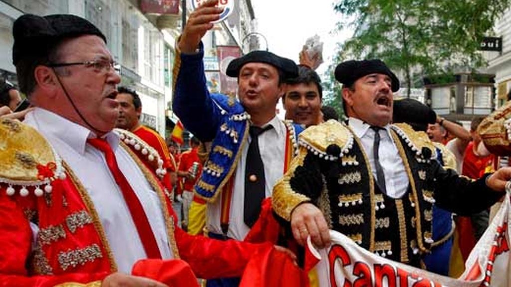 Más aficionados en Viena