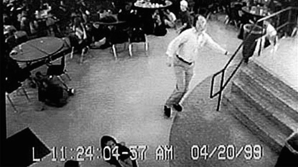 Momento antes del ataque en Columbine
