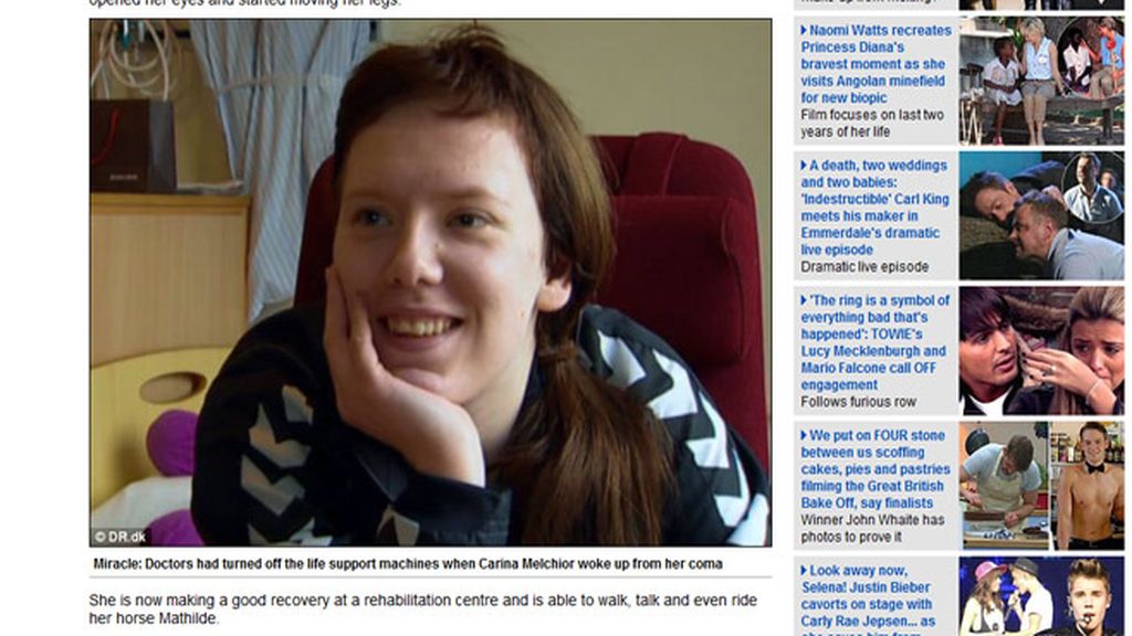 Carina Melchior. Foto: Daily Mail.