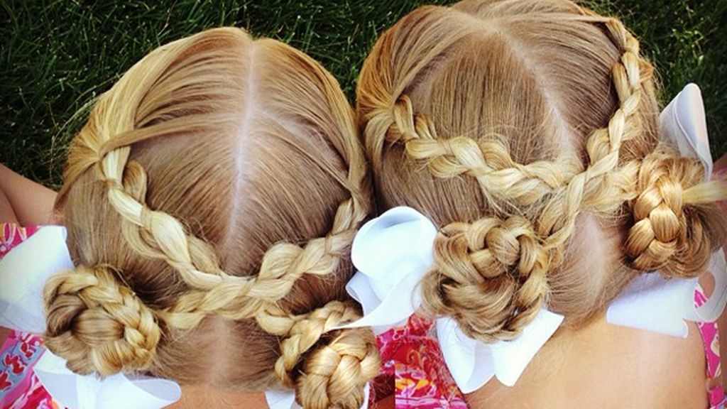 Los peinados de dos niñas gemelas revolucionan Instagram