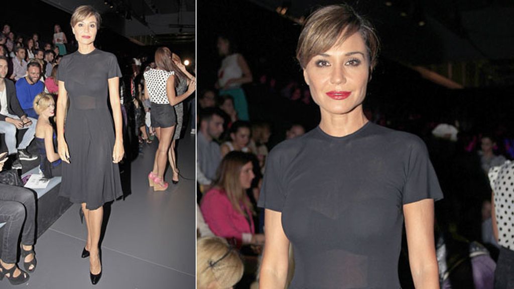 Juncal Rivero en el desfile de Maya Hansen y María Barros