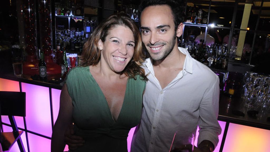 Marta Herrero y el actor Rodrigo Taramona