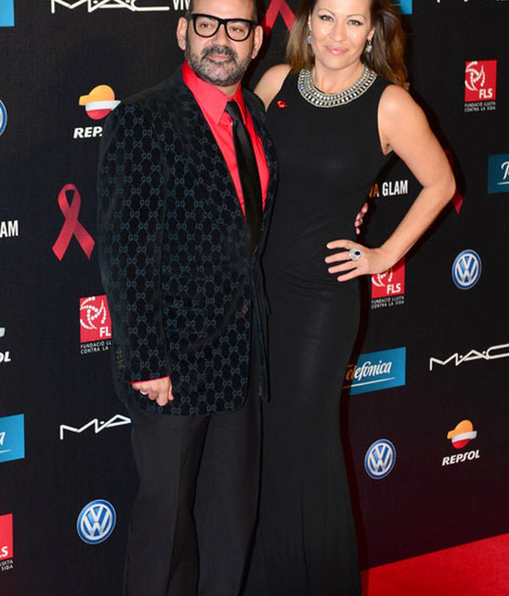 El actor José Corbacho junto a su acompañante