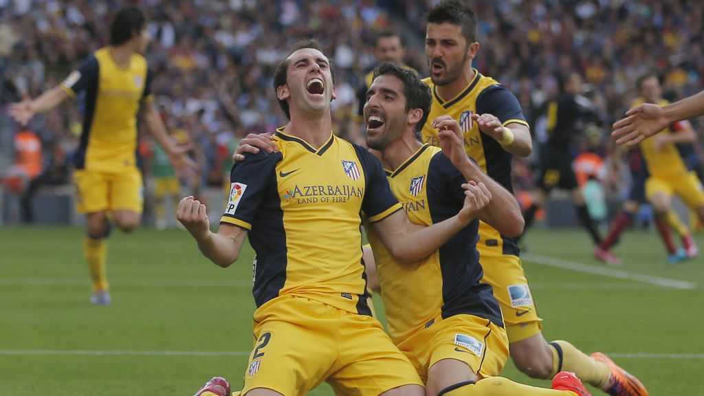 Godín dio el gol de la victoria al Atleti