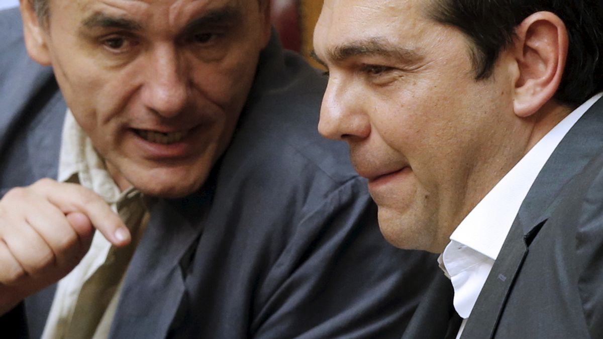 Alexis Tsipras y Euclides Tsakalotos