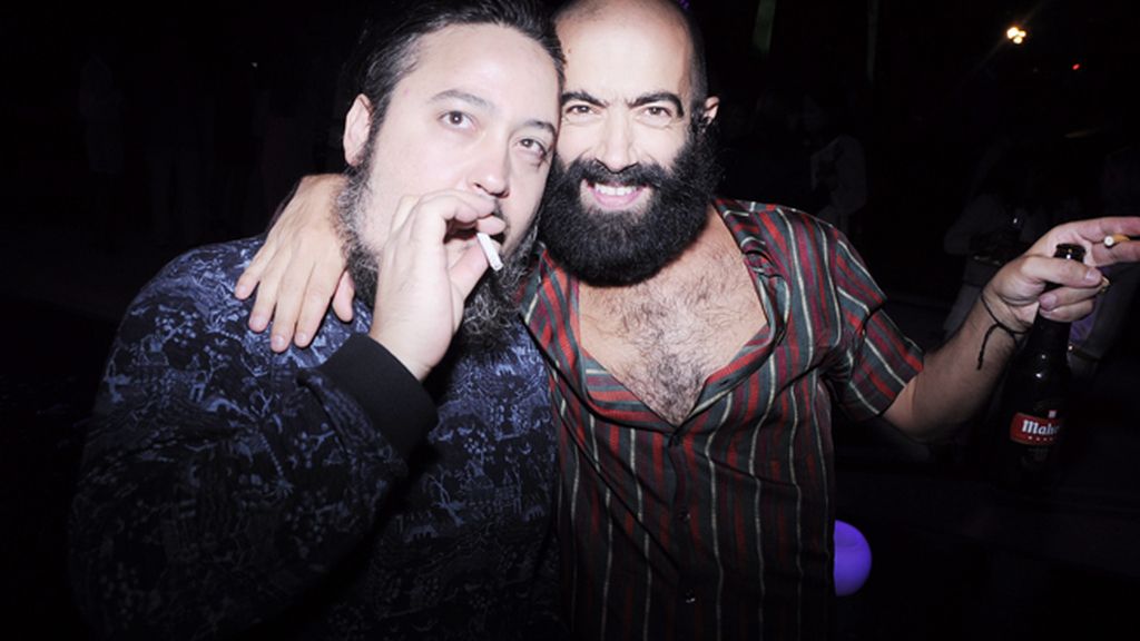 Miguel Agnes y el diseñador Carlos Díez