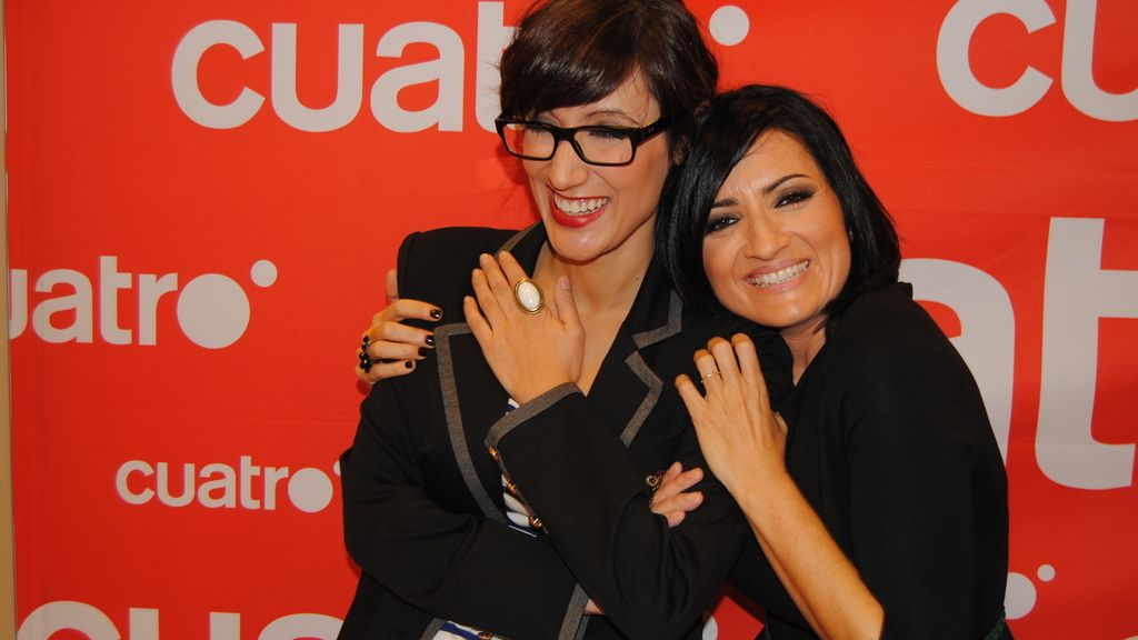 Silvia Abril y Ana Morgade en el pase de prensa
