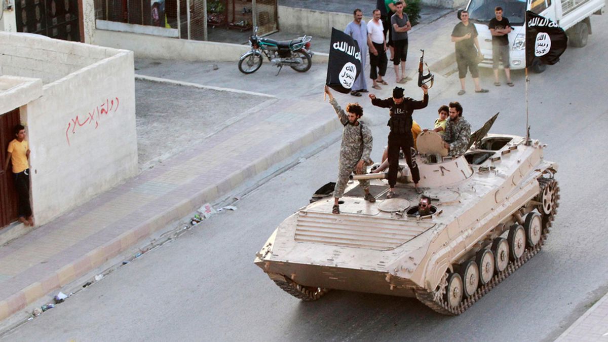 Miembros del ISIS en Raqqa