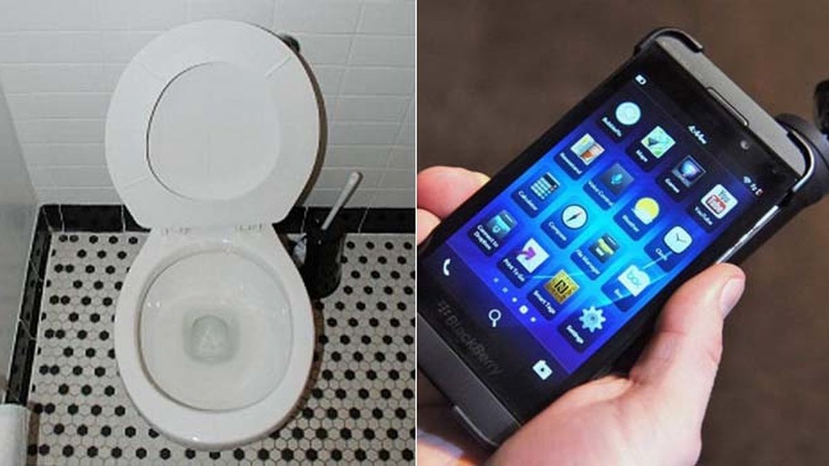 Bacterias en inodoros y smartphone