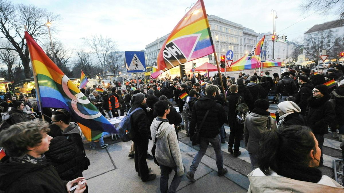 Manifestación en Viena