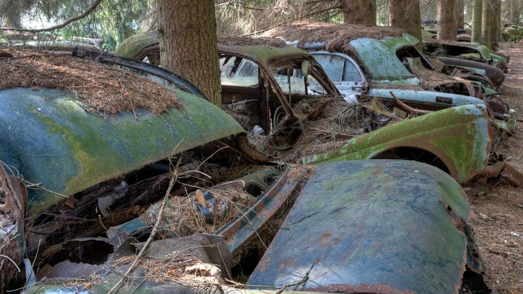 Cementerio de coches de la II Guerra Mundial