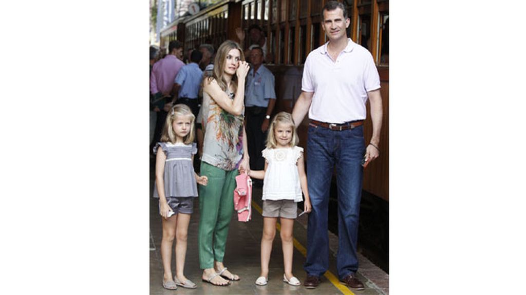 Los príncipes de Asturias y las infantas, de excursión en Mallorca