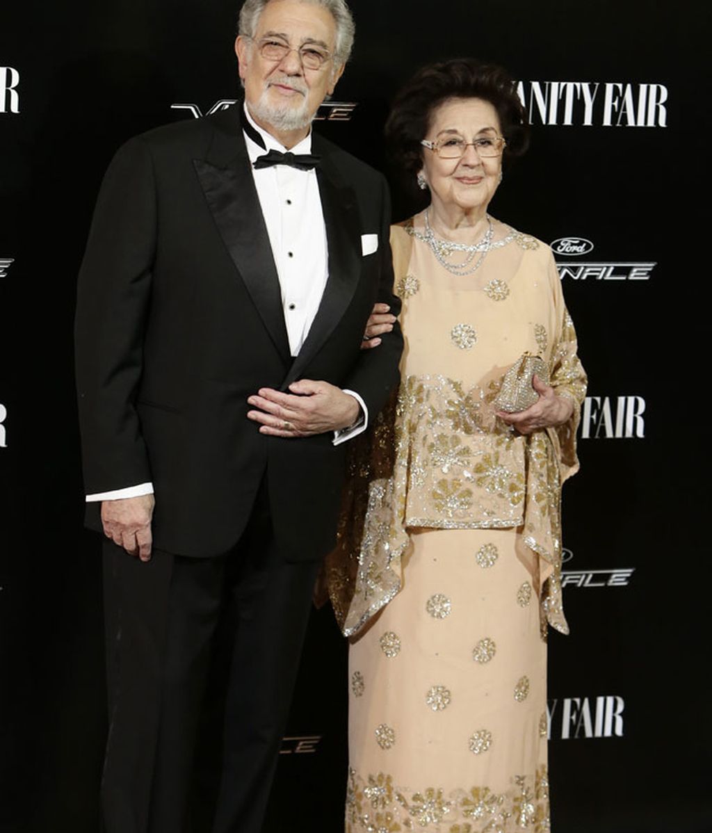 Plácido Domingo, "personaje del año", acudía acompañado de su mujer Marta Ornelas