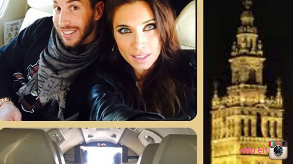 Pilar Rubio y Sergio Ramos despidieron el año en Sevilla
