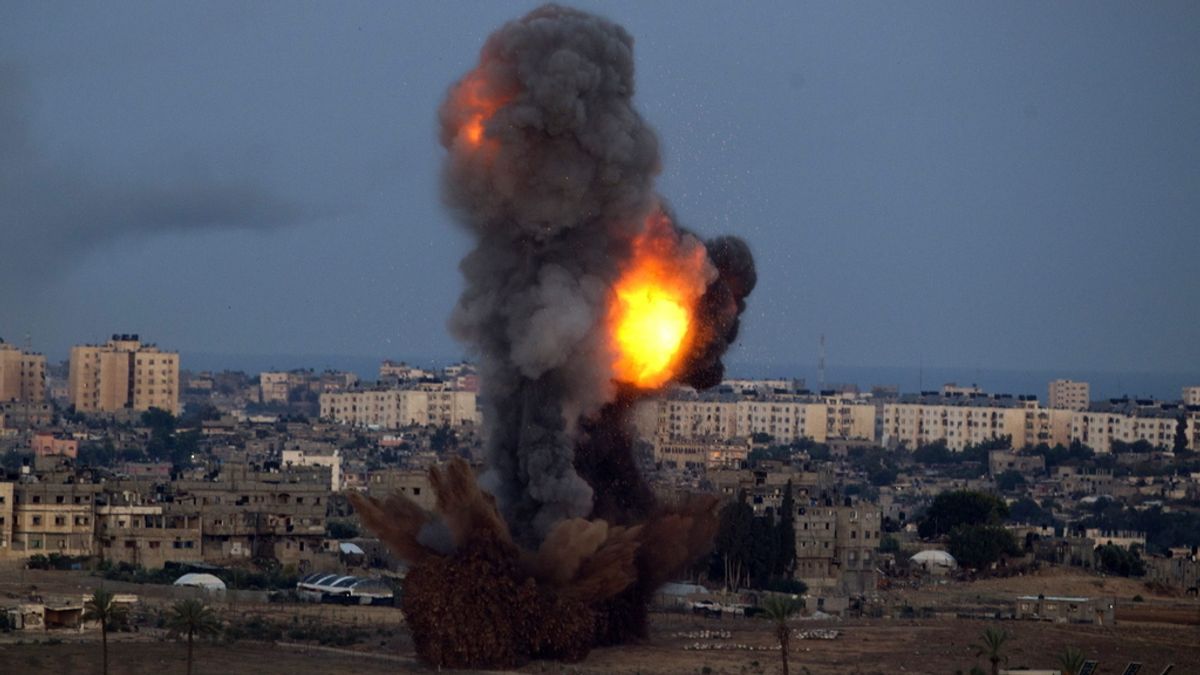 Israel lanza un nuevo misil a Gaza. Foto. EFE