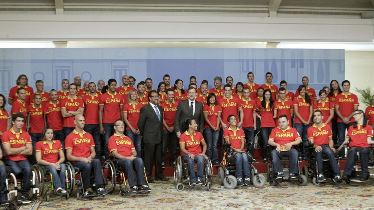 Mariano Rajoy y Miguel Carballeda, presidente del Comité Paralímpico español. Foto EFE