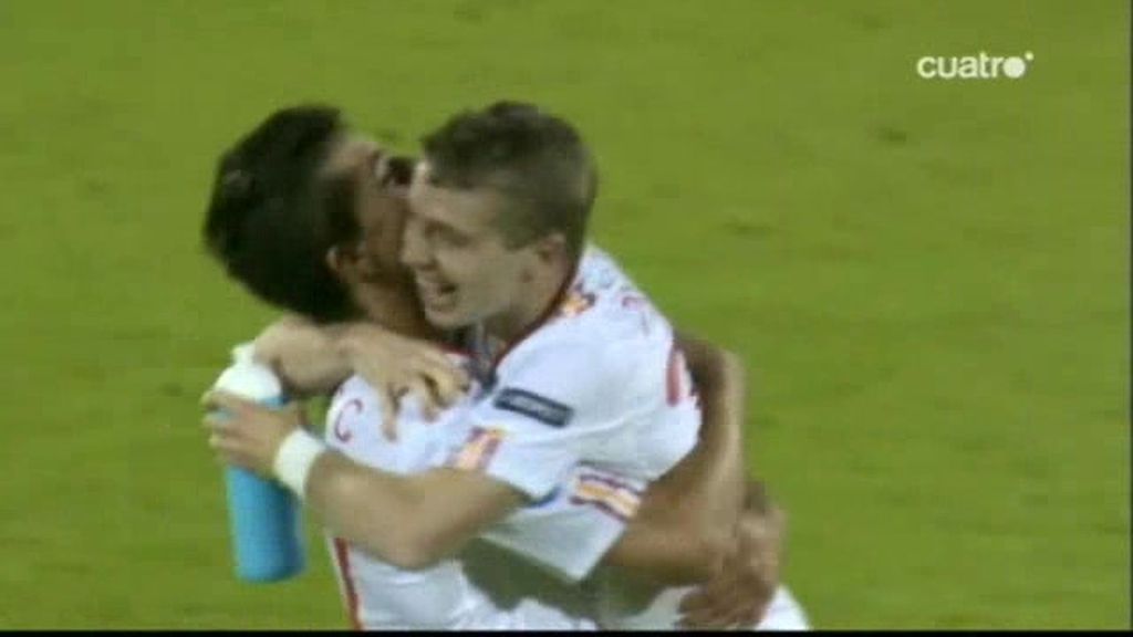 Con el fin del partido, la euforia