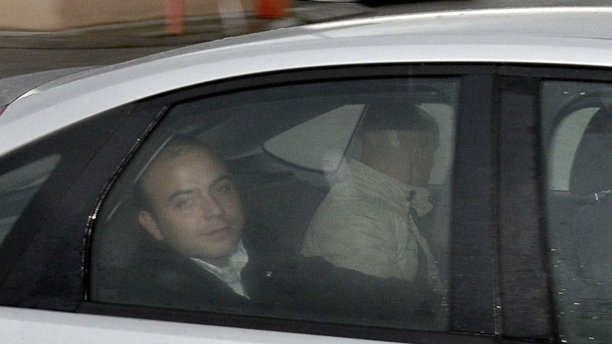 Ángel Carromero, a su llegada a la cárcel de Segovia. Foto: EFE