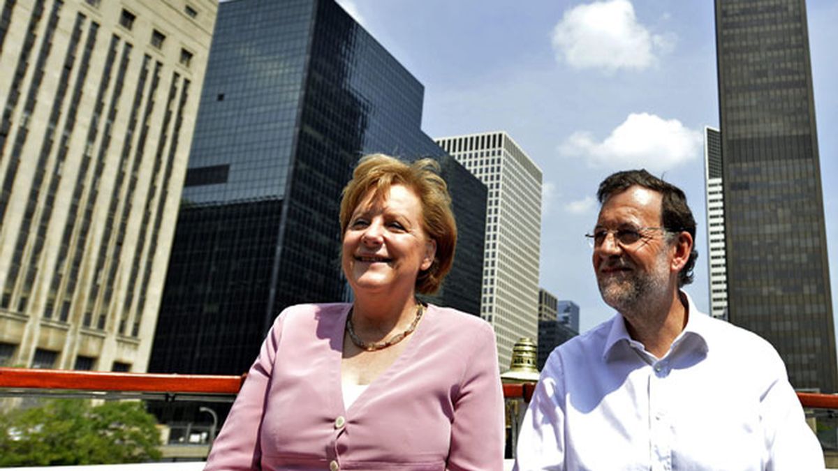 Angela Merkel y Mariano Rajoy, en Chicago