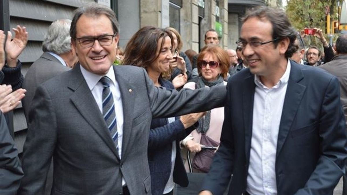Artur Mas, aclamado por Convergéncia en el día después del 9N