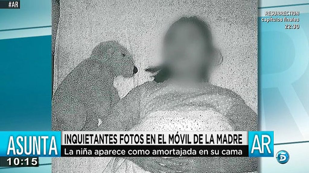 La menor aparece en una posición similar a la que tenía su cuerpo en la pista forestal