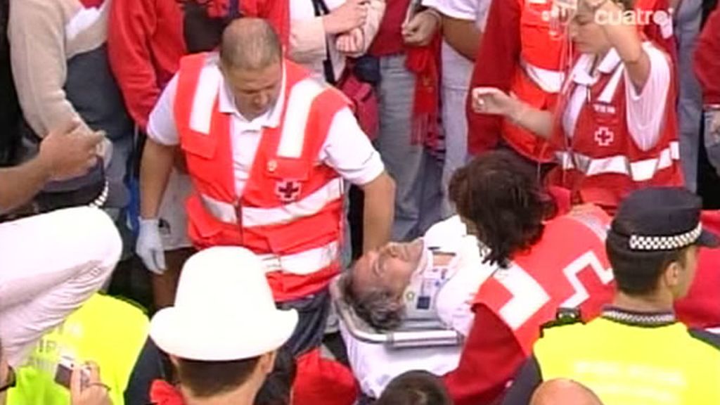 El encierro se saldó con cinco traslados al hospital. Uno de ellos por cornada