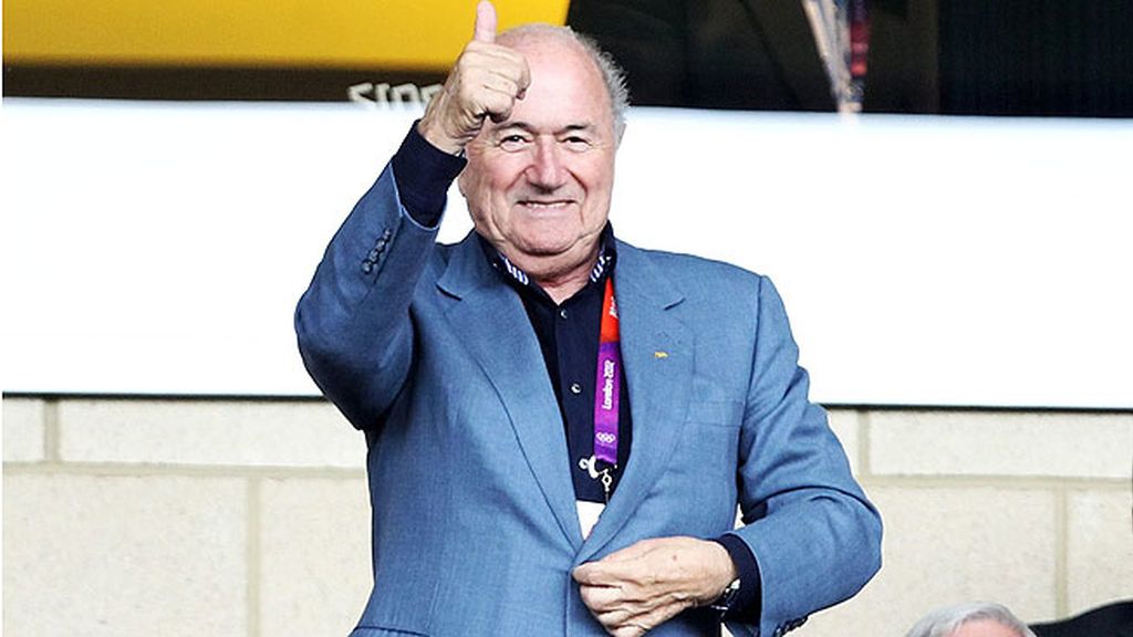 Sepp Blater, presidente de la UEFA, tampoco ha querido faltar a la cita olímpica