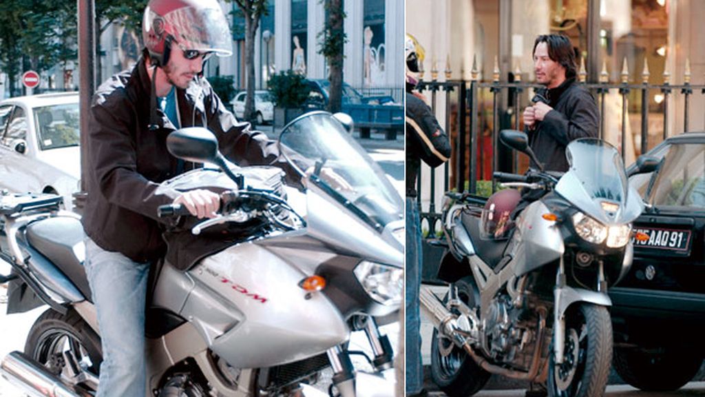 Keanu Reeves, como una moto