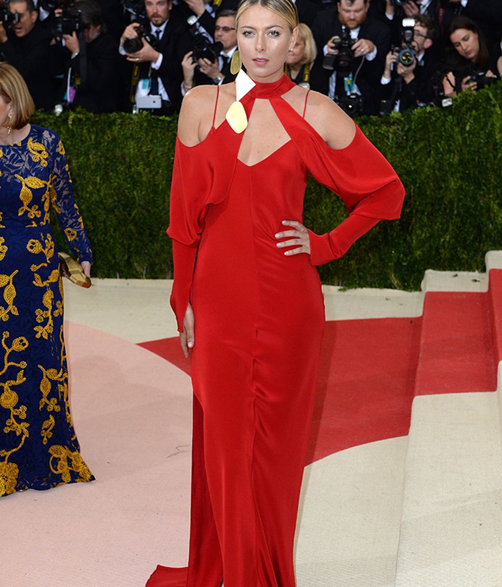 Maria Sharapova con vestido de Juan Carlos Obando