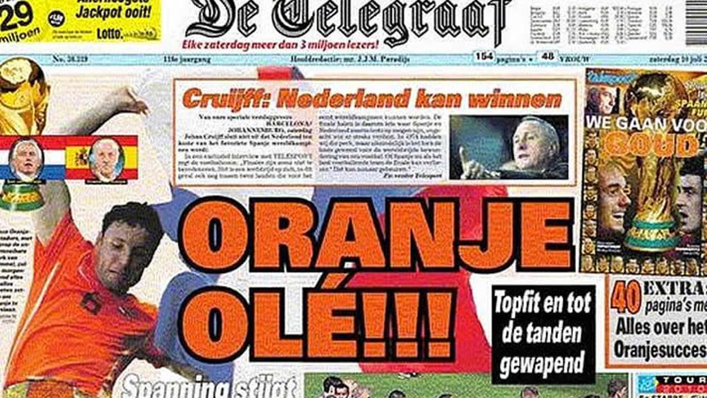 La portada del diario 'De Telegraaf'