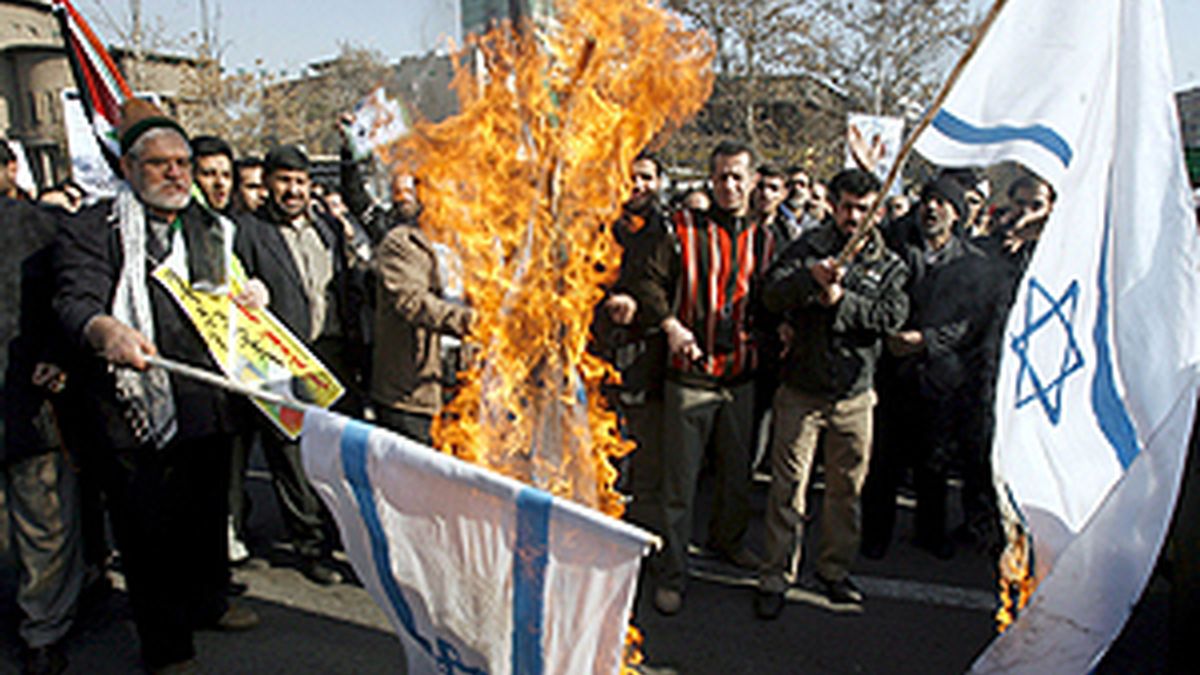 En Irán se han producido numerosas protestas contra el ataque israelí sobre la franja de Gaza. Foto: EFE.
