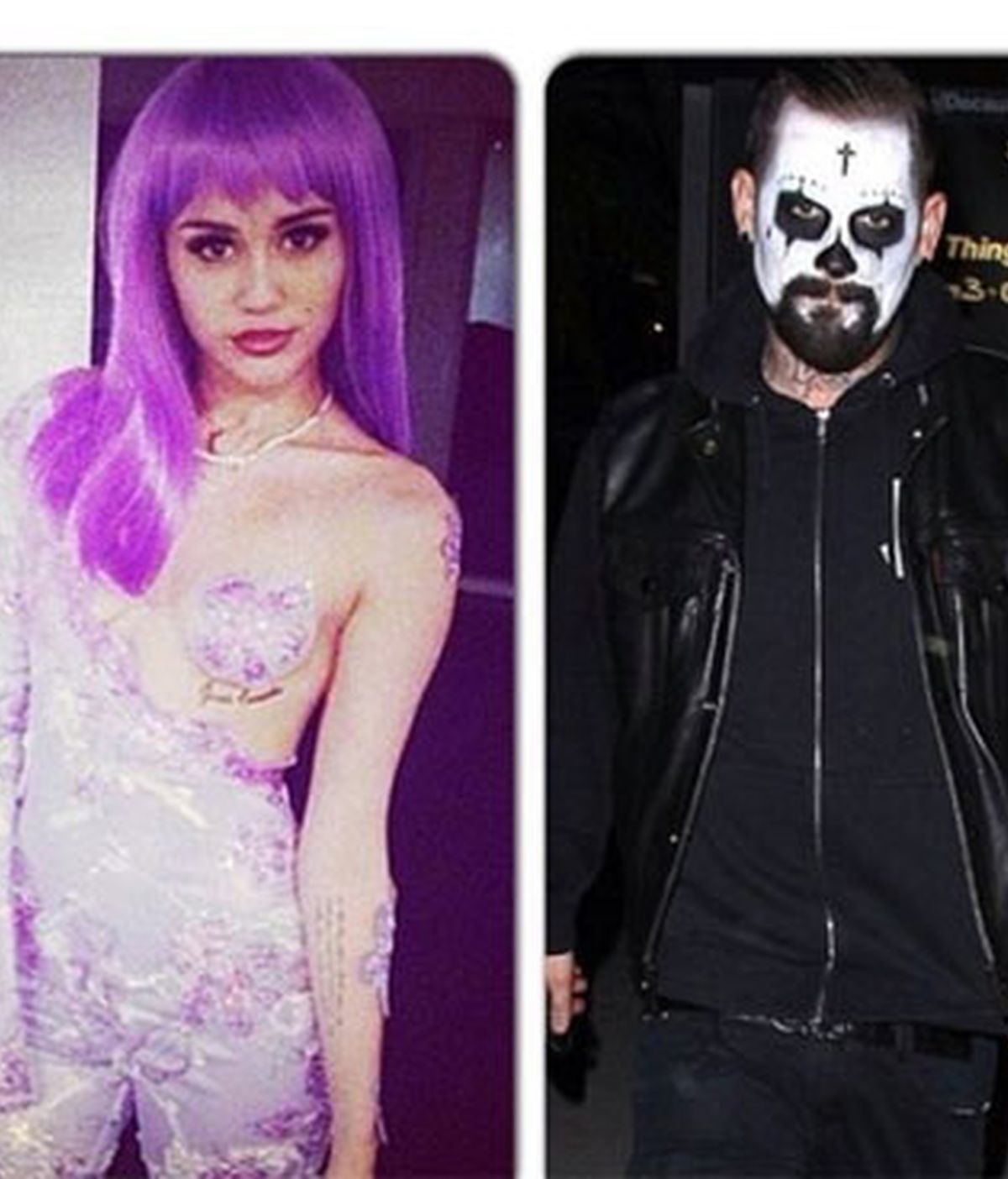 Miley Cyrus y Benji Madden, más que amigos durante la noche de Halloween
