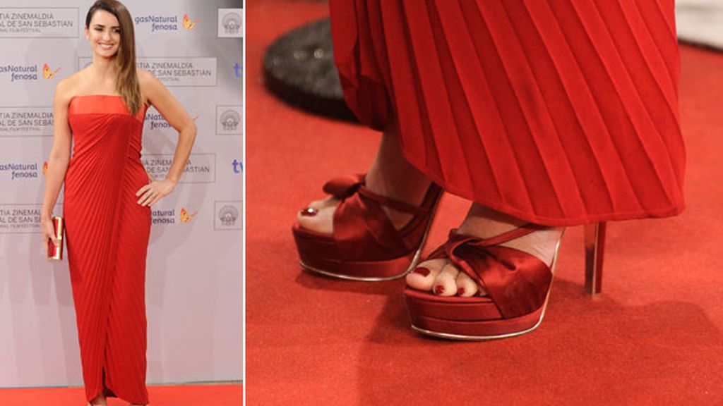 Penélope Cruz, todo al rojo
