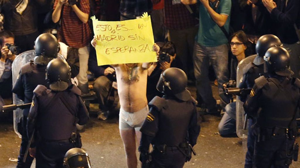 Cargas policiales en los alrededores del Congreso