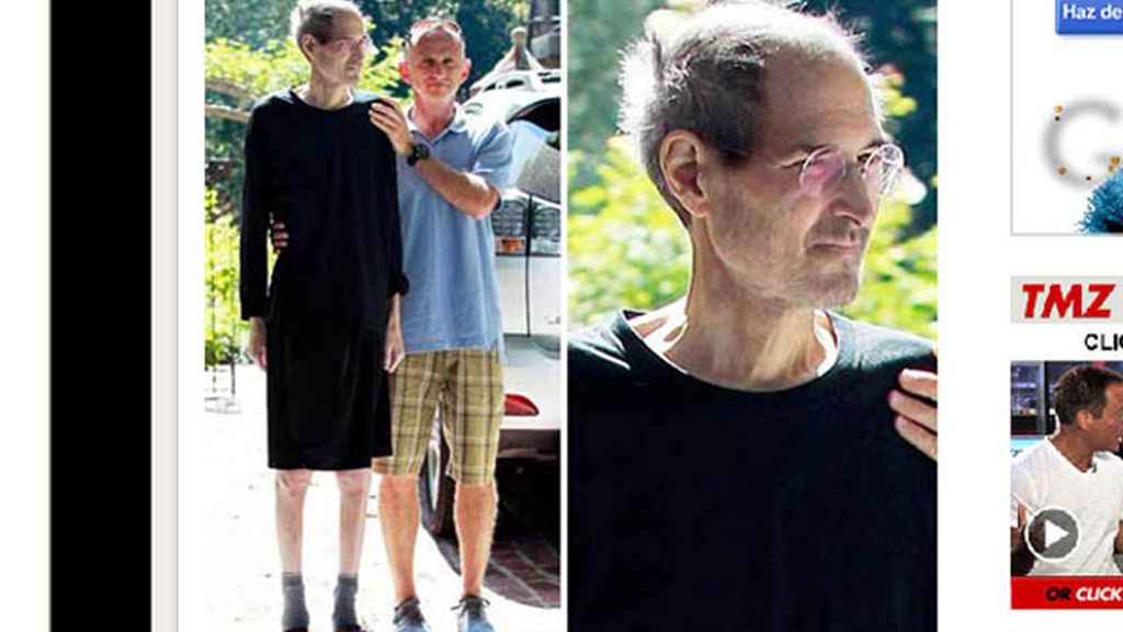 Las imágenes de Jobs hablan por sí solas. Foto:TMZ