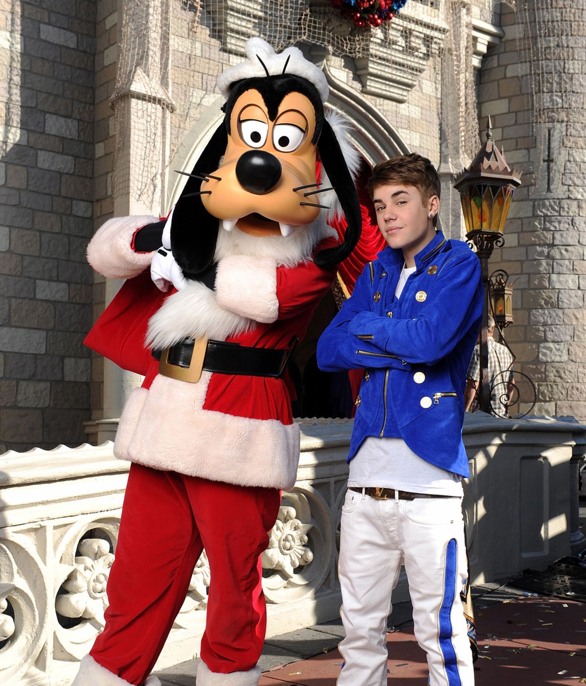 Justin Bieber y Goofy