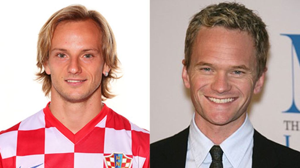 Rakitic y Neil Patrick Harris