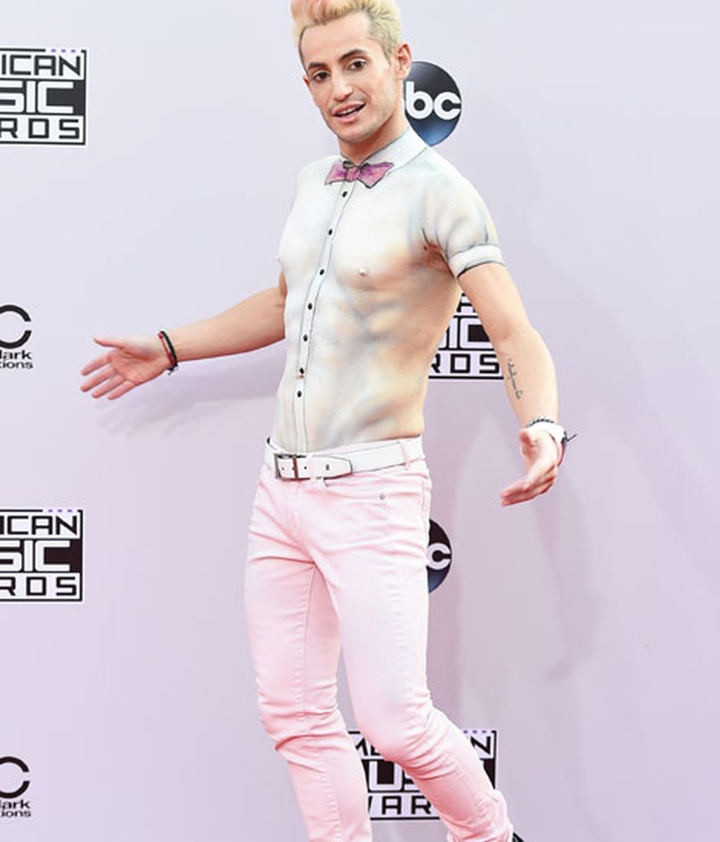 Frankie J. Grande sorprendió con su 'camisa' de 'body paint'