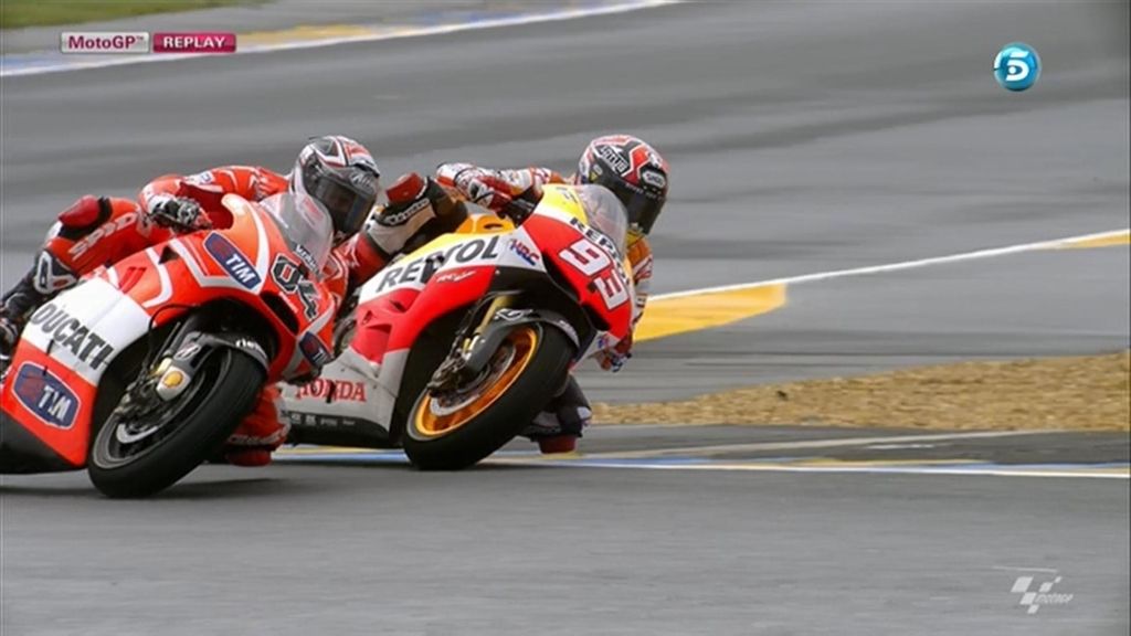 Márquez adelanta a Dovizioso en Le Mans