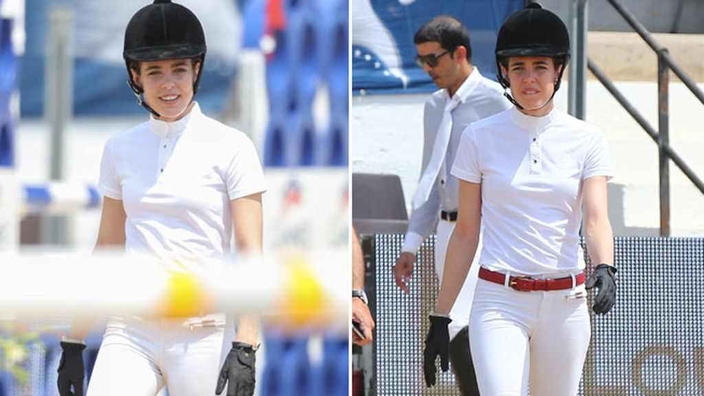 Carlota Casiraghi vuelve a competir con su caballo tras ser mamá de Raphael
