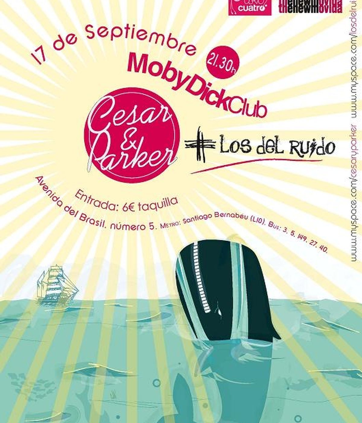 Concierto de Cesar&Parker en el Club Moby Dick de Madrid