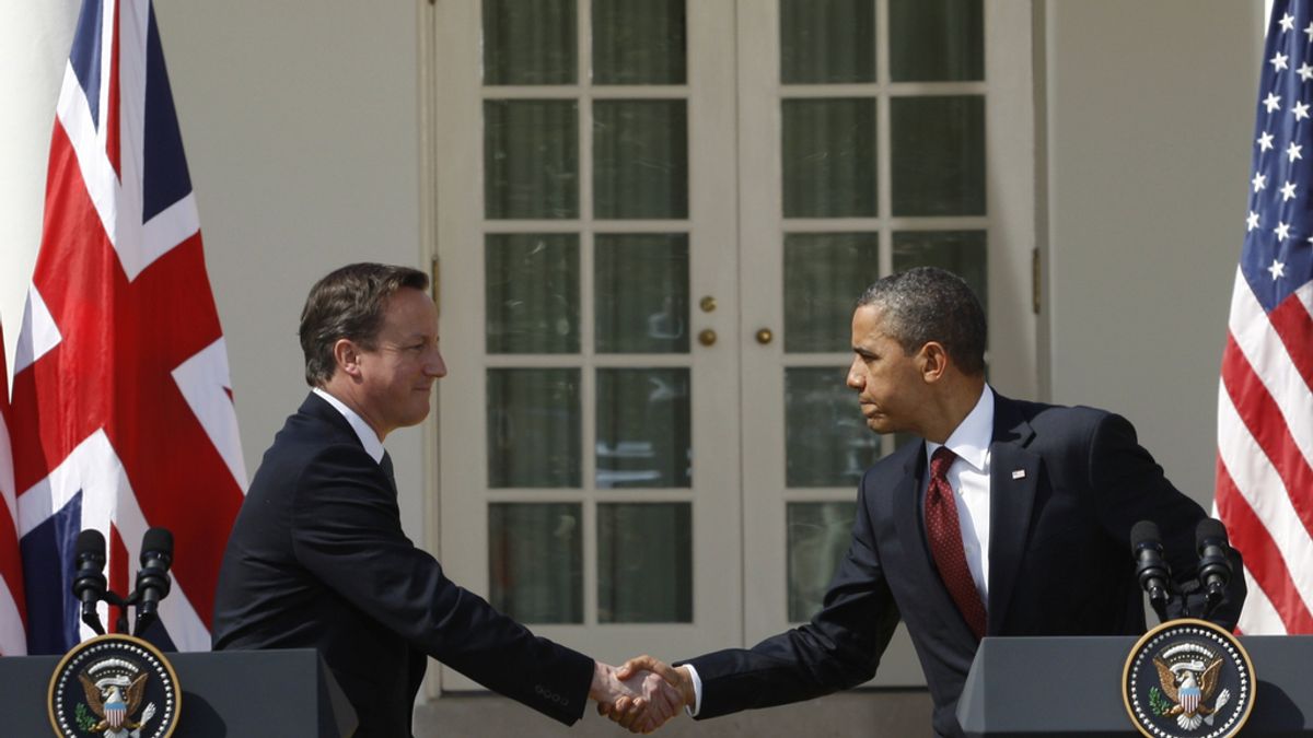 Cameron y Obama en la Casa Blanca