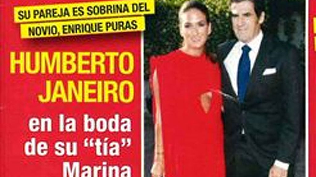 Humberto Janeiro en la boda de Marina Castaño