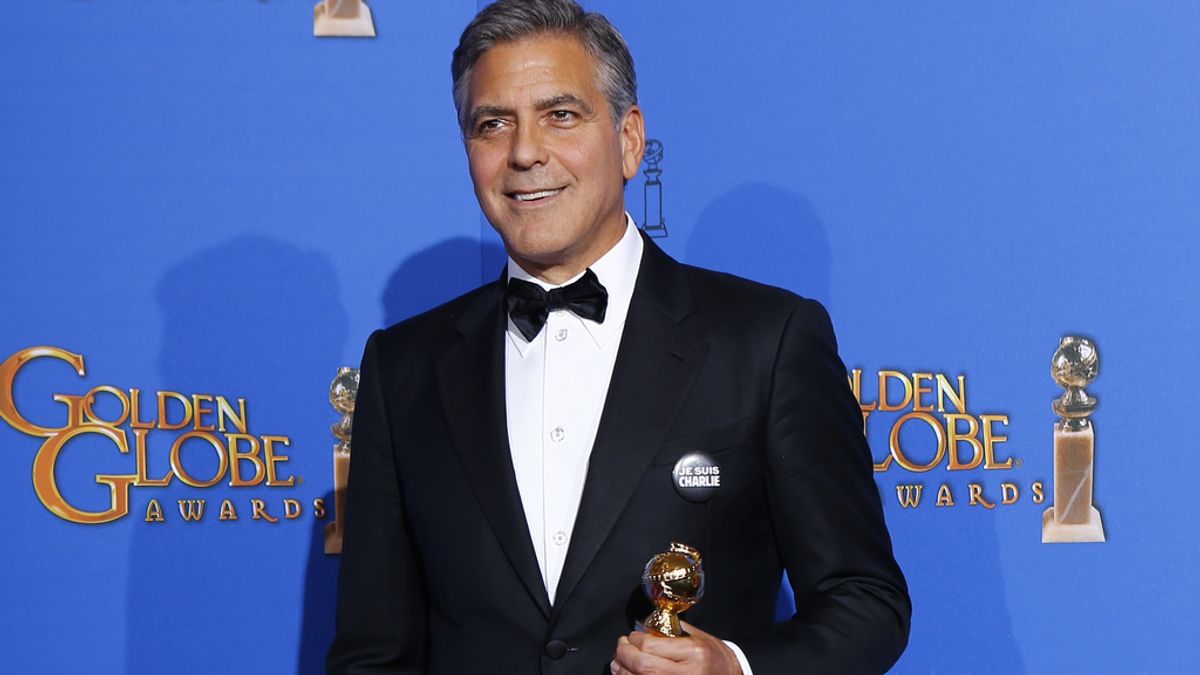 George Clooney en los Globos de Oro: "Je suis Charlie"