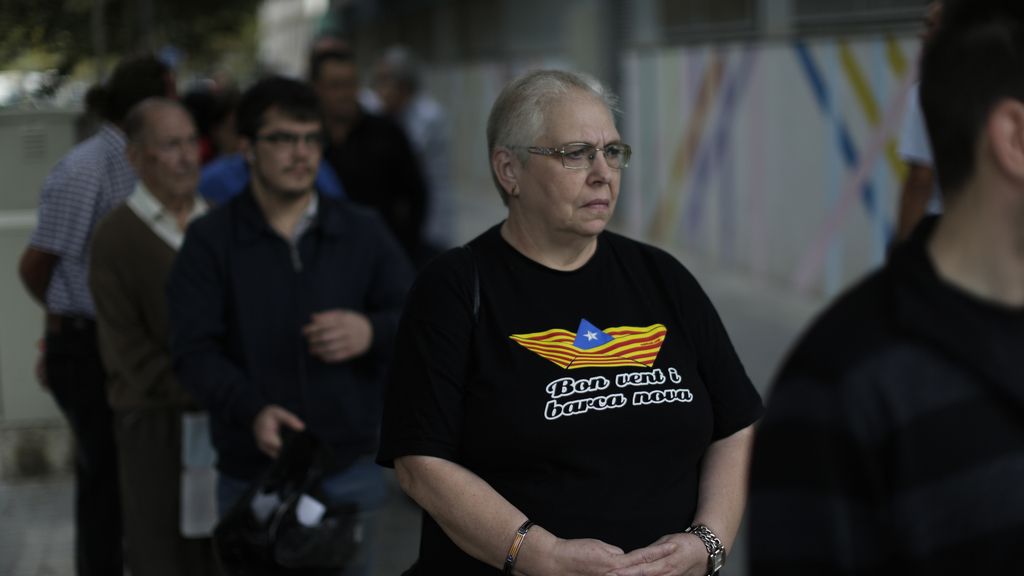 Elecciones catalanas: colas para votar