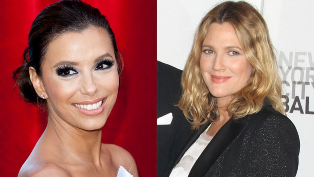 Eva Longoria, y Drew Barrymore